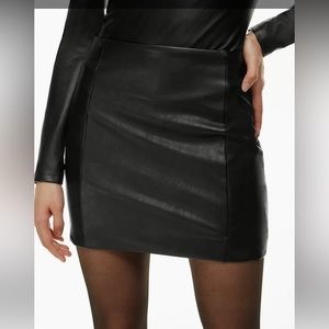 Aritzia leather skirt